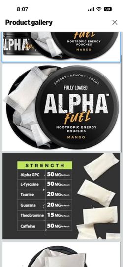 Alpha Pouches- no nicotine
