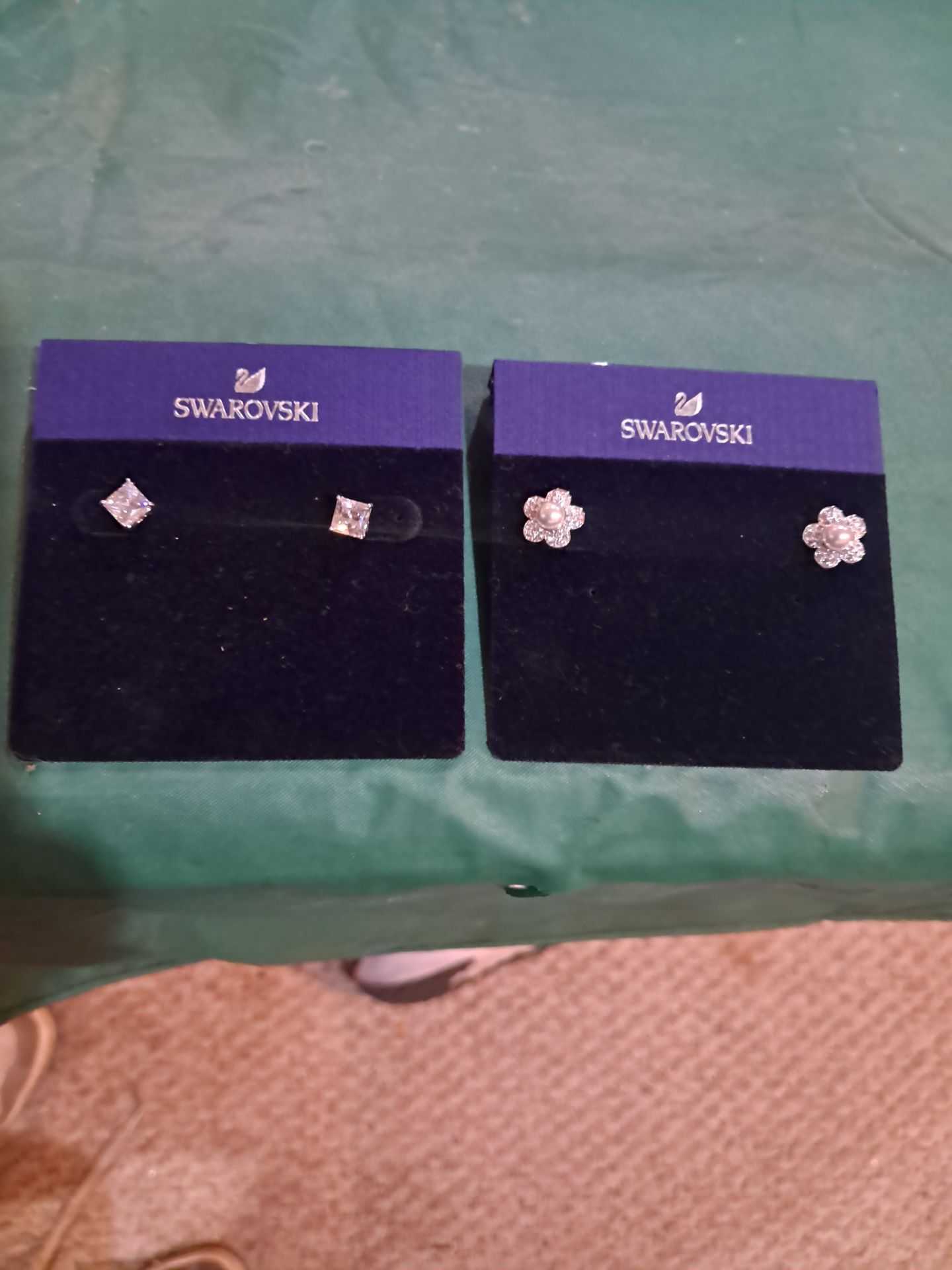 Swarovski Crystal Earrings (2 pairs, brand new)