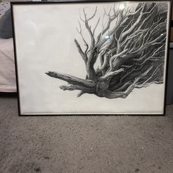 Gnarled Tree Art Drawing