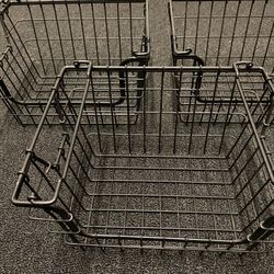 Metal Baskets Home Decor Set of 3