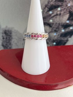 multicolor band ring
