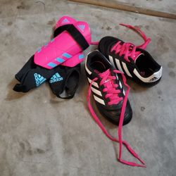 Girls Soccer Cleats And Shin Guards