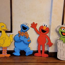 Cookie Monster Custom characters / Sesame street party props/ cutouts/standees/custom party decorations/custom orders / Sesame street