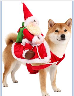 Christmas Santa Funny Pet Costume 