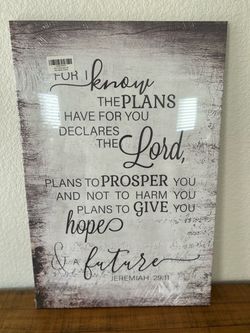 Jeremiah 29:11 Scripture Wall Art Print