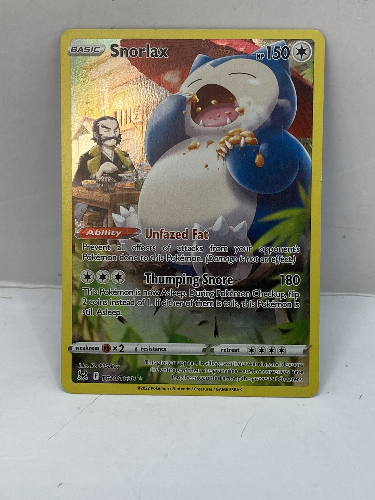 Snorlax Trainer Gallery #TG10/TG30 Swsh11: Lost Origin NM