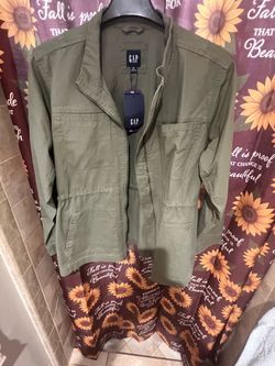 New Gap Olive Green Utility Jacket XXL
