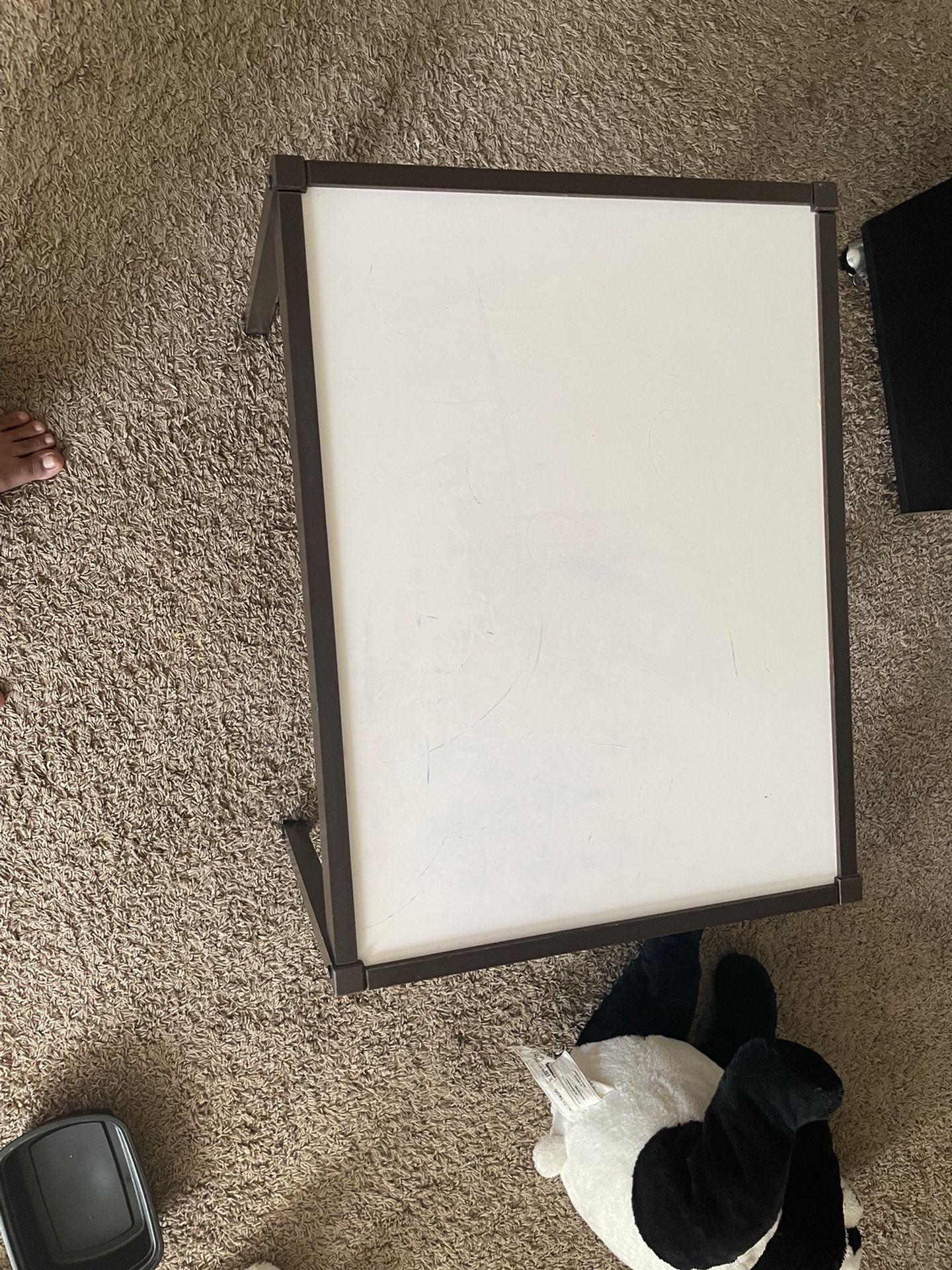 Your Zone 3 Piece Dry Erase Activity Table Play Set - Grey, 25x19x18 inch