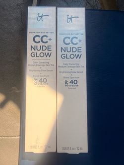 It Cosmetics CC+ Nude Glow Cream Foundation - TAN RICH and RICH - Full Size-exp. 12/2026