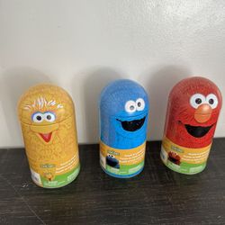 Sesame Street Puzzles In Limited Edition Collectible Tin Can New $25 Each