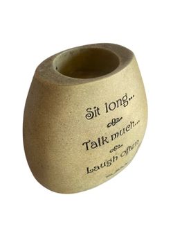 Sandblasted Garden Age Supply natural stone Tea Candle Holder