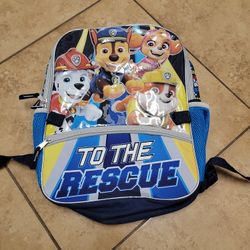 Paw Patrol Full Size Backpack School Book Bag Tote To The Rescue!, nickelodeon 