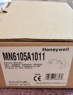 Honeywell Damper Actuator MN6105A1011