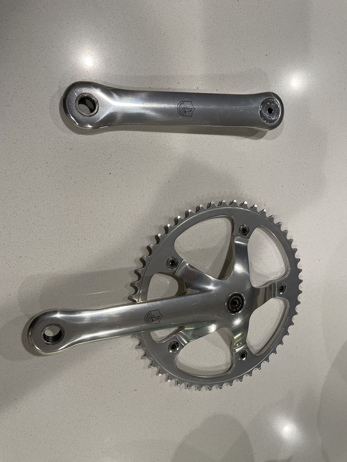 Campagnolo record track crankset 144bcd 170mm