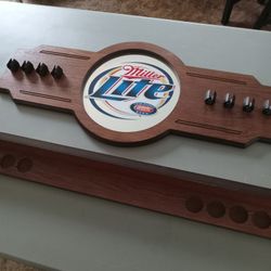 Miller Lite Wall-Mounted Pool Stick Holder