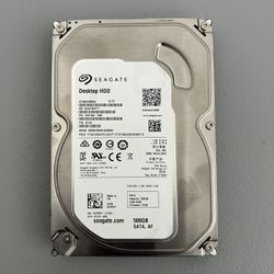 Seagate 500GB Hard Drives 3.5” For Desktops - 5 Available / $5 Each 