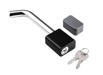 CZC AUTO Trailer Hitch Pin Lock, 5/8" Dia Pin, Padlock Style, Swivel Head
