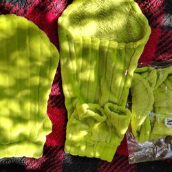 Cat Dog Sweater Green