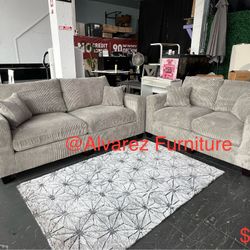 2 Pc Sofa And Loveseat Set 