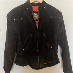 Women’s Harley Davidson Leather/Suede Black Jacket