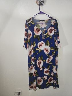 Ellen Weaver Open Front With Metal Circles Women's Dress 3X