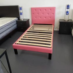 New Pink Twin Size Bed Frame