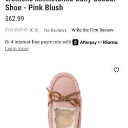 Womens Minnetonka Cally Casual Shoe - Pink Blush