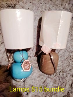 Lamps for sale $15 for both