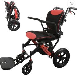 ProTraverse Adult Lightweight Foldable Wheelchair – Travel & All-Terrain