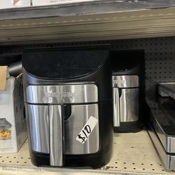 Gourmia black stainless steel air fryer