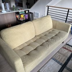 Pale Yellow Couch