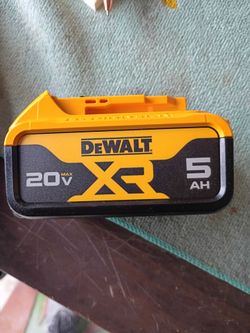 DEWALT LITHIUM ION 20V 5AH NEW BATTERY. $150 PLUS TAX AT HOME DEPOT