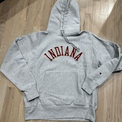 Indiana University Men’s Champion Hoodie Size Medium