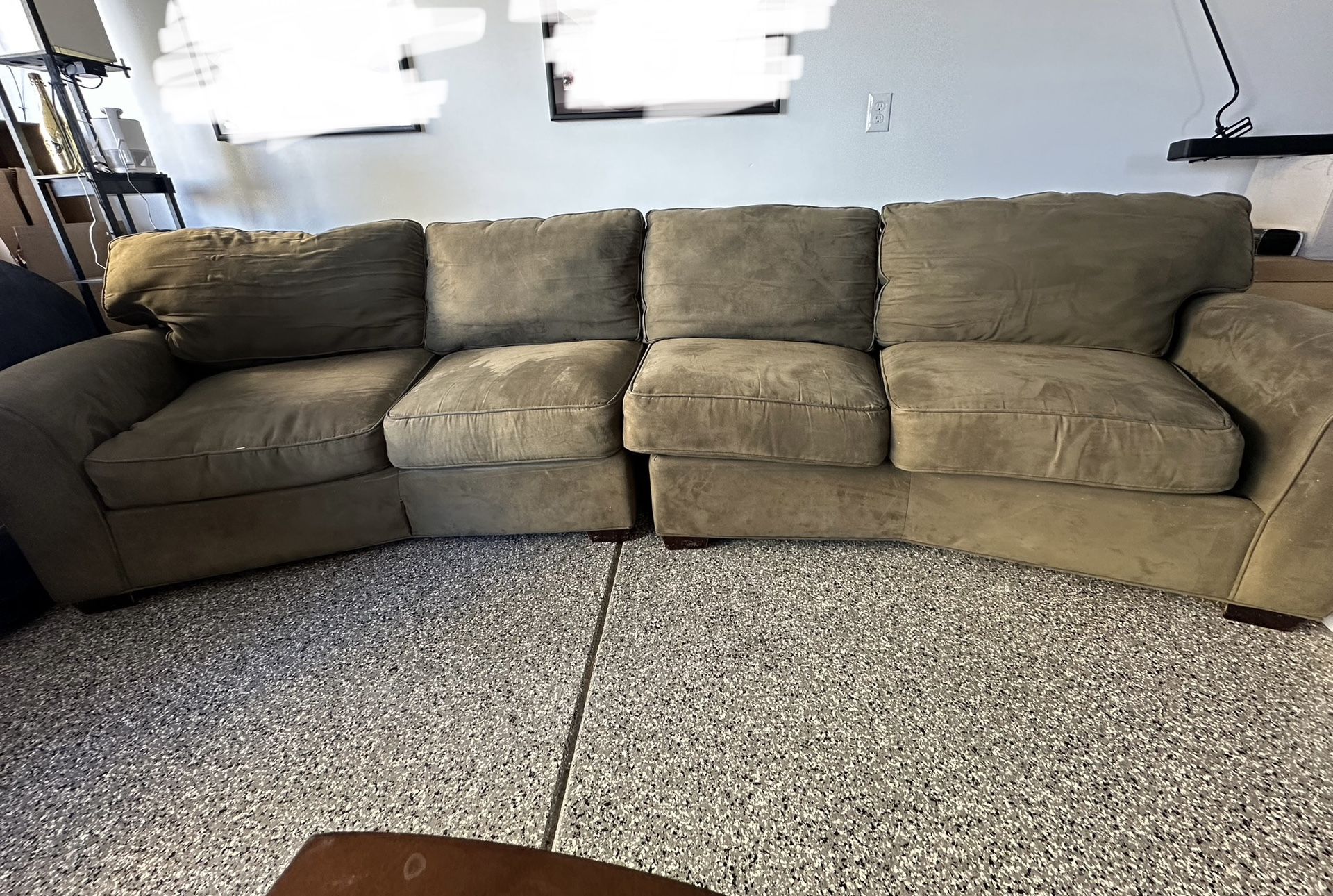 Microsuede Section Couch