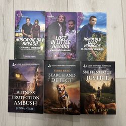 Set Of 6 Harlequin Suspense Novels 