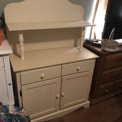 Shabby Chic Antique Vintage Cabinet Shelf Stand Dresser