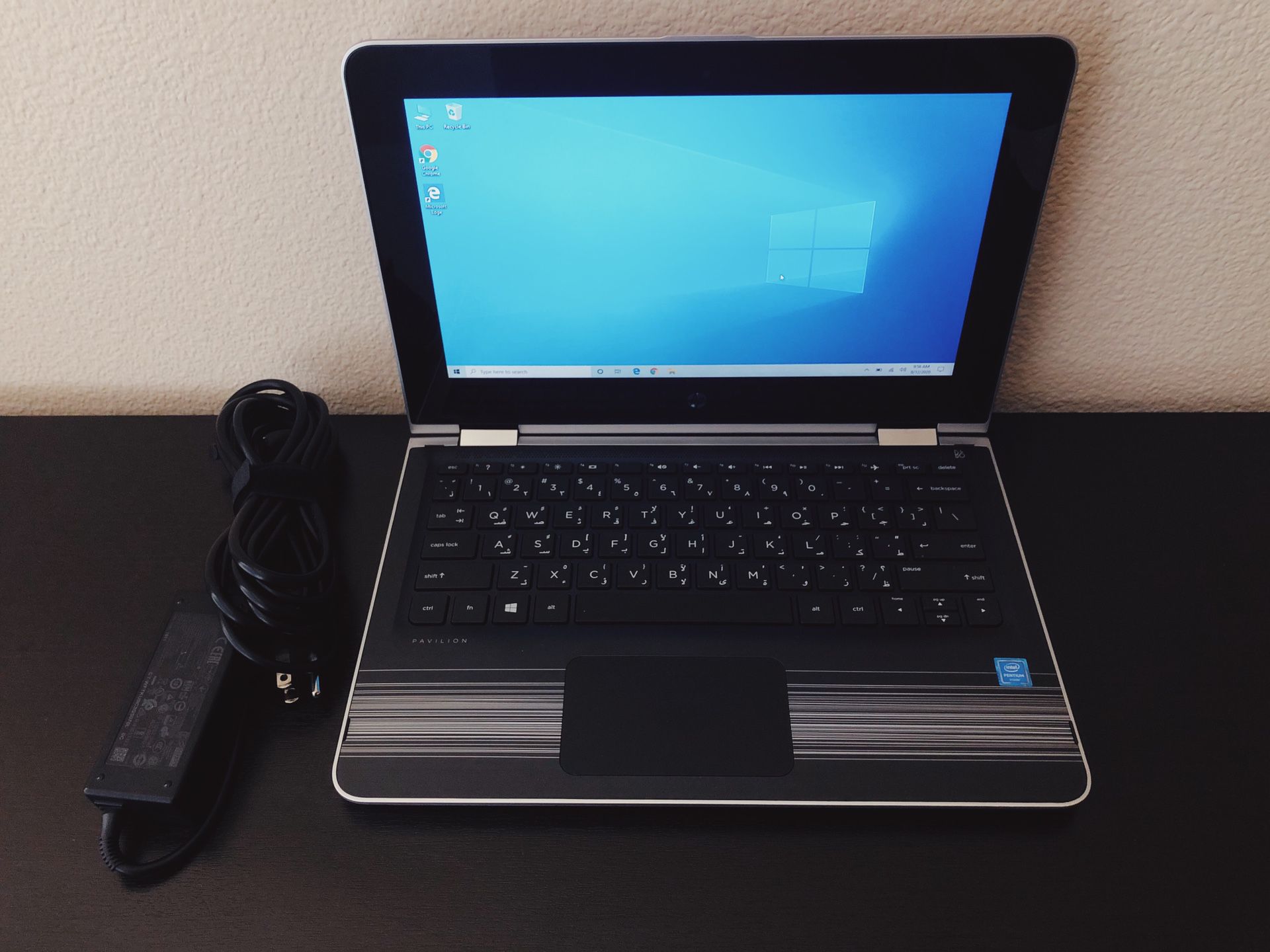 HP Laptop 14” Pentium, 4GB Ram, 256gb SSD, Win10, Touch360