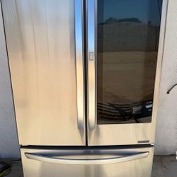 Stainless steel fridge