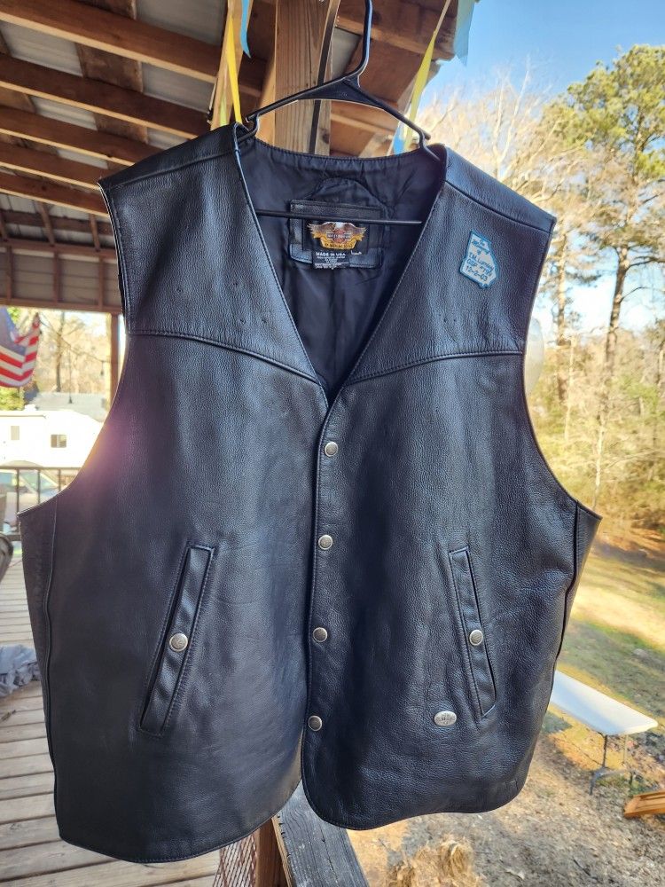 Leather Harley Vest