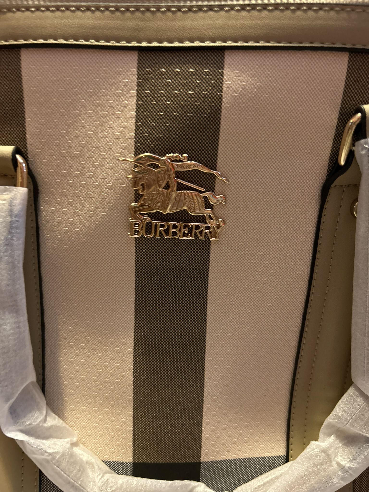 Desinger Tan Duffle Bag