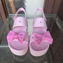 Crocs Brooklyn 4U Sandals Pink Milk Size 8