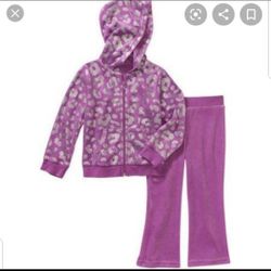 Brand New With Tags Velour Set Hoodie/jacket With Matching Pants Size 3t, 4t Available 
