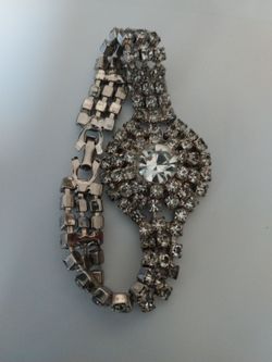 Vintage Rhinestone Statement Bracelet
