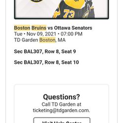Bruins Season Tickets  "FACE VALUE"