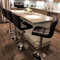 4  brand new black bar stools