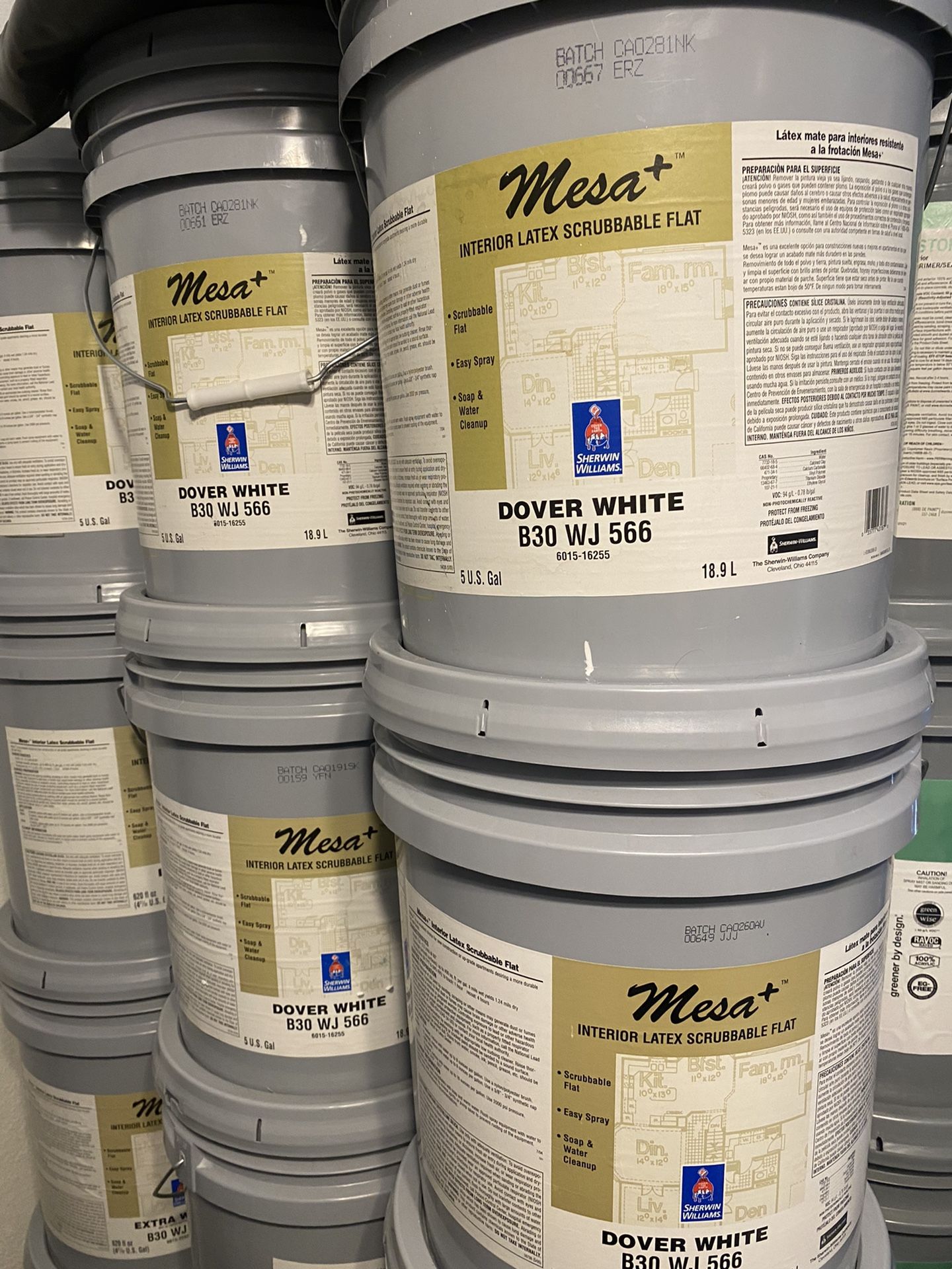 Dover White Flat Finish