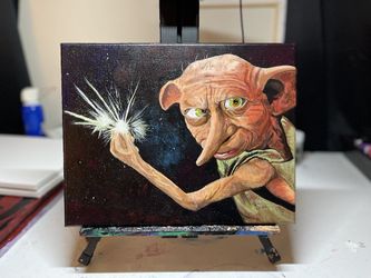 Dobby (Harry Potter) Hand Painted Canvas (14" x 11")