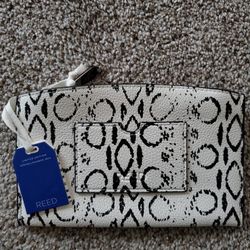 New Black And White Zippered Pouch