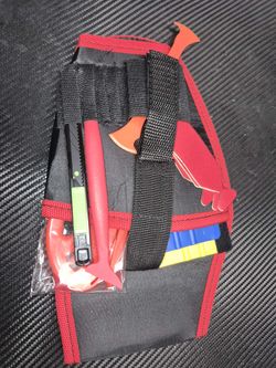 Vinyl wrap tool kit pouch squeegee blade tucker axe tool buffers