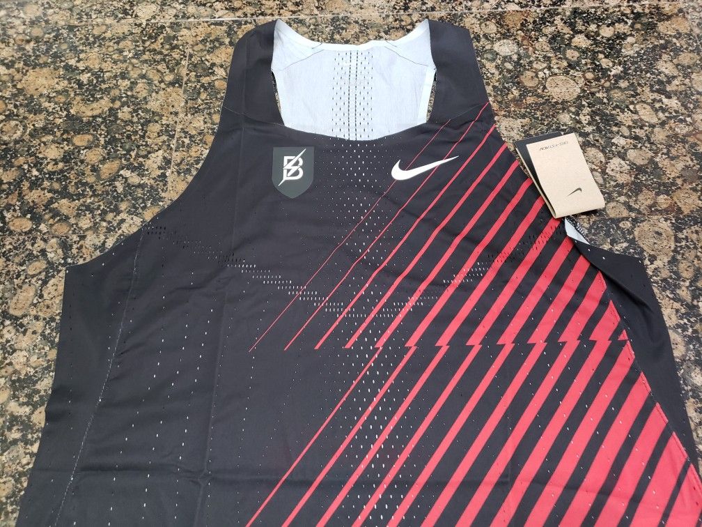 Nike Dri Fit ADV Aeroswift Bowerman Track Racing Singlet Vest DR5808-010 Size XL